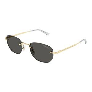 NEW MONTBLANC MB0303S 001 SUNGLASSES GOLD GREY MEN EYEWEAR MONTBLANC